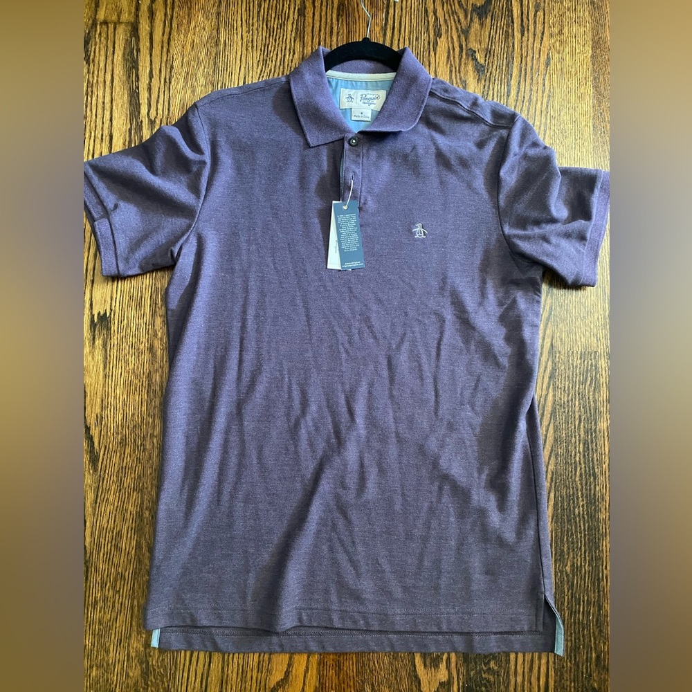 Purple penguin polo
